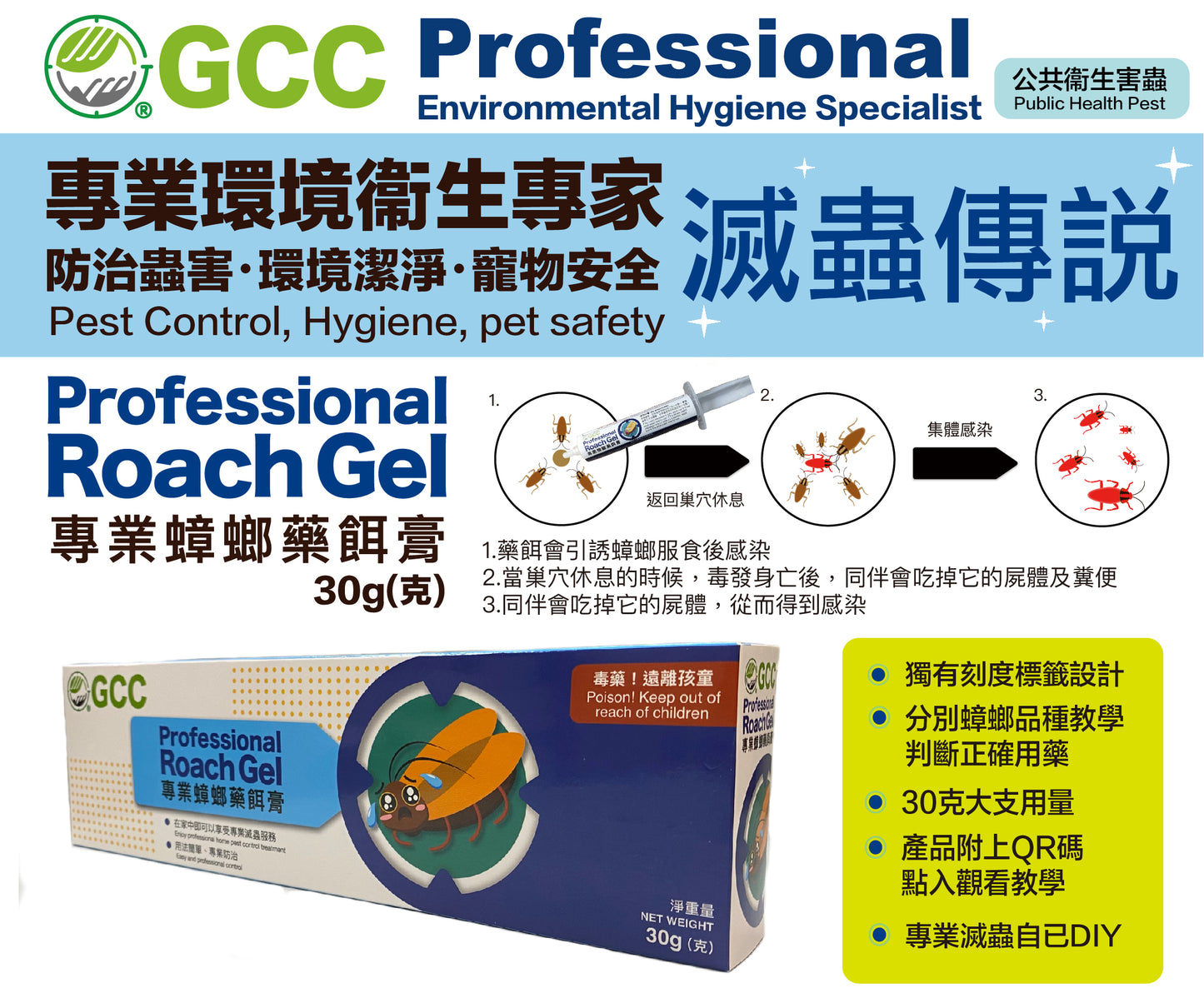 GCC專業滅鼠及蟑螂套裝