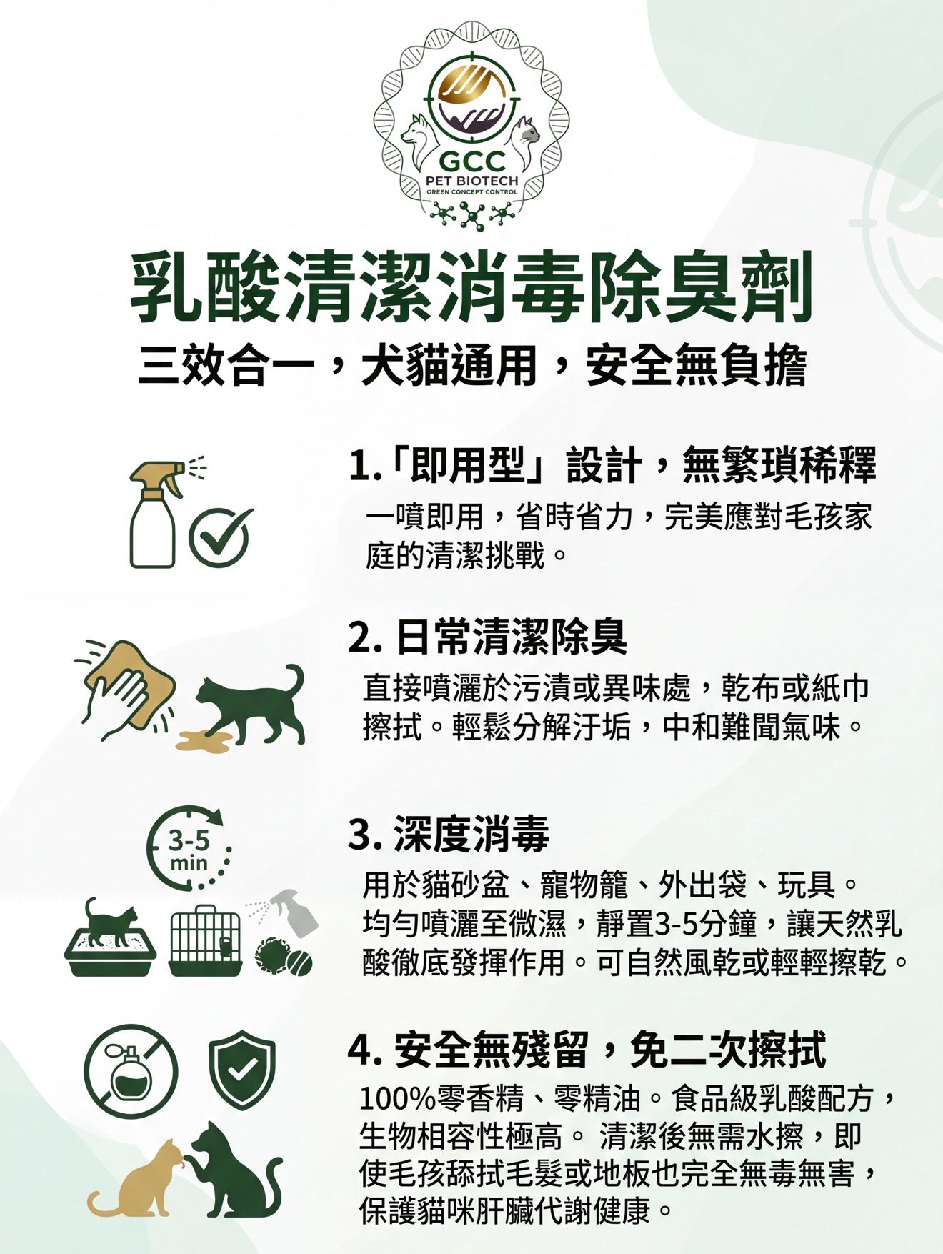 乳酸清潔消毒除臭劑 2.5 L (即用型)